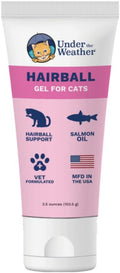 Under the Weather Hairball Gel for Cats | Vet Formulated Hairball Remedy Gel for Cats | Supports and Aids Normal & Natur