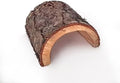 MAC'S Reptile Hideout Half Log, Extra Large - Natural Wooden Hide for Reptiles, Amphibians & Small Animals - Made in USA