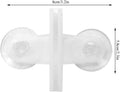 Aquarium Fish Tank Separator Clip, Secure Suction Cup Glass Divider Support for Aquarium Breeding Tank Silicone White Bl