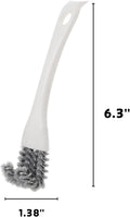 2 Pcs Bird Cage Brush with Scraper - Bird Cage Cleaner for Cleaning Kennels Perches Poop Remover Parrot Parakeet Pet Cag