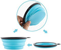 Collapsible Dog Bowls, Travel Dog Cat Water Bowl Portable Foldable Food Dishes with Carabiner Clip for Traveling, Hiking