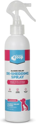 Groomer’s Goop Dander Relief Deshedding Spray – Leave-in Formula Soothes Dry Skin, Reduces Shedding & Dander, Moisturize