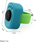 HoAoOo Pet Clicker for Dogs/Cats/Horses/Birds or Other Animals - Mini Finger Clickers for Training (Black + Blue)