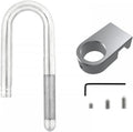 MiOYOOW Aquarium Inflow Outflow Pipe, 304 Stainless Steel Lily Pipe with Aluminum Alloy Fixing Clamp for Fish Tank Aquar