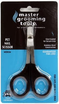Master Grooming Tools Stainless Steel Small Pet Nail Scissors with Vinyl-Coated Handles, Medium, 5-Inch