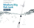 Electric Aquarium Fish Tank Siphon Pump Vacuum Gravel Water Filter Cleaner Pipe for Sand Cleaner, Dirt Removal