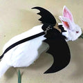 Halloween Harness Leash Costume Rabbit Bat Wings Apparel for Rabbits, Puppies, and Small Cats