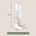 Automatic Hanging Bird Water Bottle - No Drip Cage Mounted Waters Feeder for Parakeets, Cockatiels, Budgies, Lovebirds, 