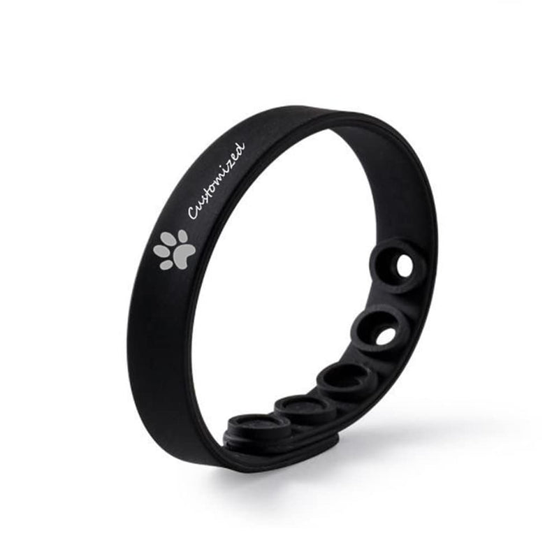 ZKXXJ Personalized Paw Bracelet for Unisex,Adjusted Silicone Wristband Dog Cat Pet Pawprint Bracelet Remembrance Loss of Pet Cuff Bracelets Jewelry Gift for Pet Lover Owner