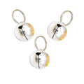 GCA Pet Dogs and Cats Collar Bells,Pet Collar Accessories,1/2-Inch, Silver（3 Sets ）