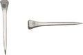 50PCS 1.87 Inch Horseshoe Nails Polished Galvanised Finish Carbon Steel Fasteners Suitable for Woodworking Crafts Leathe