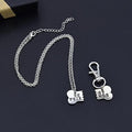 Guqqeuc Best Friend Christmas Gifts Dog Bone Necklace Keychain Set for Dog Human Jewelry Set Pet Owner Birthday Friendsh