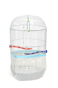 Fit Fly Cylinder Bird Cage Seed Catcher Mesh Max 53" Circumference, Elegant Stlish Pocket Syle Seed Catcher Covers Underneath The Cage