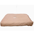 Dog Bed Cover – Waterproof Cover for Dog Bed – Heavy Duty, Machine Washable Zippered Liner – Durable, USA-Made Fabric for Pets – Ideal Pet Bedding Protector for Accidents and Messes - Medium (Tan)