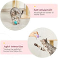 Potaroma 12 Pcs Quiet Play Felt Cat Ball Toys with Catnip Inside, Cat Kicker Exercise Toys, Fun Colorful Kitty Kitten Toys 1.6 Inches
