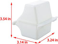 2 Pcs Small Bird Slot Feeder No Mess Cage Hanging Feeder Cup Plastic Food & Water Dispenser Bowl