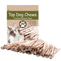 Top Dog Chews - All Natural Rawhide Dog Twists (100 Pack), Natural Chew Sticks for Healthy Teeth and Happy Dogs, Delicious Dog Treats for Canine Dental Care
