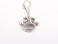 Bling Rhinestones Paw Charm Pendant Jewelry for Pet Dog Cat Puppy Necklace Collar Accessory