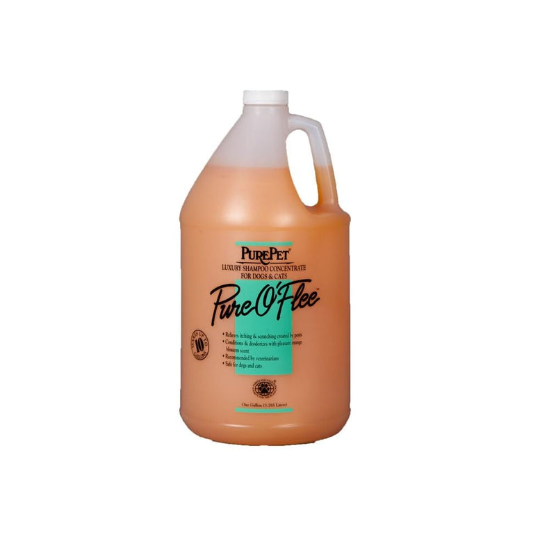PUREPET Pure O'Flee Dog and Cat Conditioning Shampoo Concentrate Dilutes 10 to 1 (1 Gallon)