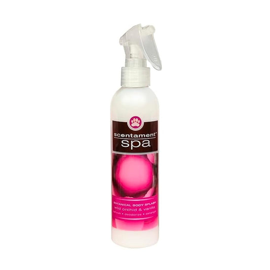 Best Shot Scentament Spa Botanical Body Splash, Detangler Spray, Body Spray for Pets, Cat and Dog Cologne Spray, Wild Orchid Vanilla, 8 Oz.