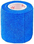 2 Inch Self Adhesive Bandage Wrap & Athletic Tape - 2Pk, Blue