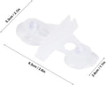 Zerodis 40 Pcs Aquarium Separation Clip, PVC Fish Suction Cup Separating Board Divider Support Clip ​with 80 Suction Cup
