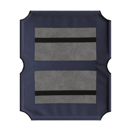 Elevated Dog Bed Cover - 36x30-Inch Replacement Pet Bed Cover with Mesh Panel - for Indoor/Outdoor Use - Dog Cot Not Included by PETMAKER (Blue)