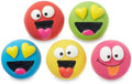 5pk Emoticon Latex Dog Toy, Provides A Comforting Squeak That Dogs Will Enjoy, Made of Natural Latex, It Squeaks When Sq