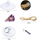 Knana 6pcs Reptile Terrarium Suction Cups for Bearded Dragon Hammock