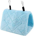 Magnoloran 2 Pack Warm Bird Nest House Bed Hanging Hammock Sleeping Bed Plush Hanging Snuggle Cave Happy Hut for Pet Parrot Parakeet Cockatiel Conure Cockatoo African Grey Macaw(Blue&Grey)