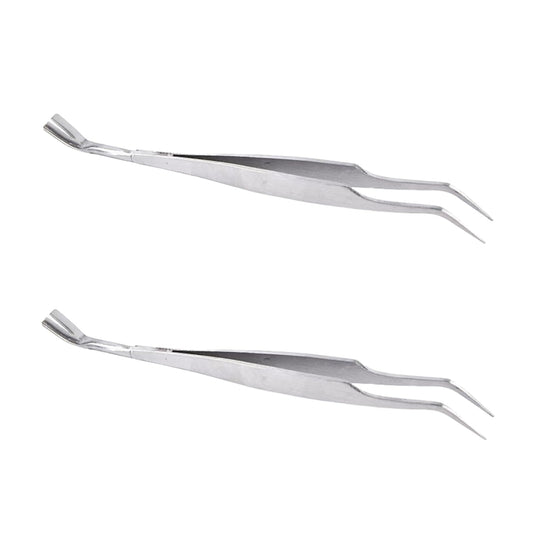 2 Pcs Stainless Steel Tick Tweezers Dual Tipped Tick Remover Tool First Aid Tweezers Tick Killer Tweezer for Human Dogs Cats Tick Remover Tools