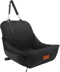 Wooaidagg Dog Car Seat for Small Dogs Up to 25 lbs,Covered Ultra-Soft Fabric and Fill in Memory Foam,Fully Detachable an