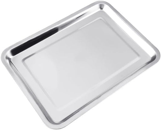 halinfer Metal Tray for Bird Backpack Carrier, Metal Square Plate to Place Interior of Small Bird Carrier Cage Backpack,