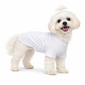 Lovelonglong Pet Clothing Dog Costumes Basic Blank T-Shirt Tee Shirts for Small Dogs White S