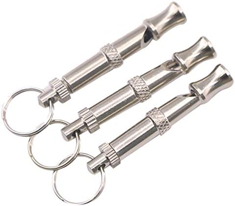 VizGiz 3 Pack Dog Whistle Training to Stop Barking to Make Dogs Come to You Ultrasonic Sound with Adjustable Frequencies