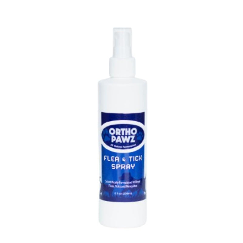 Ortho Pawz Flea & Tick Spray 8oz – All-Natural Citrus Oil Formula – Safe for Dogs, Cats, Puppies & Kittens – Protects Against Fleas, Ticks, Mosquitoes & Mites – Made in USA