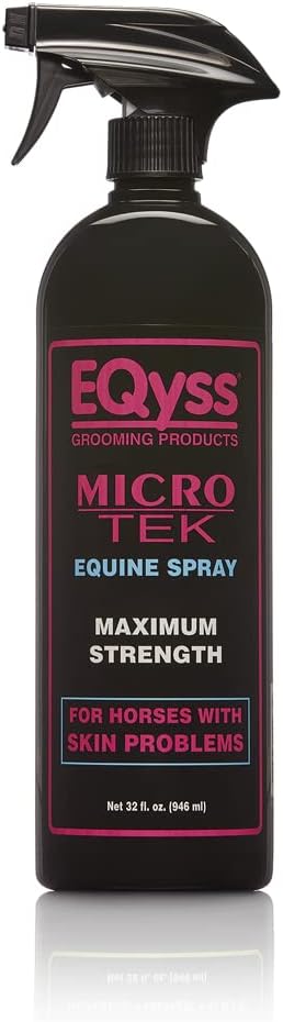EQyss Micro-Tek Equine Itch Relief Spray - Soothes Irritated Skin, Stops Itching, Scratching, Rubbing - for all Horses, 