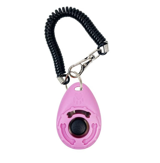 Galepromot 1pc Pink Clicker Easy to Use with Button Dog Training Accessories Strong and Long-Lasting,Training and Behavior Aids