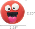 5pk Emoticon Latex Dog Toy, Provides A Comforting Squeak That Dogs Will Enjoy, Made of Natural Latex, It Squeaks When Sq