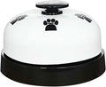 Pet Training Bell, 1 Pack Call Bell for Dog or Cat, 2.83 Inch Diameter with Metal Construction, White