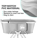 Premium Elevated Portable & Foldable Dog Bathtub – 5 Adjustable Heights for Back-Friendly Grooming. Portable Indoor/Outd