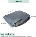 Molly Mutt Water-Resistant Dog Bed Liner, Polyester Bed Liner for Dogs, Easy to Clean, Gray, Medium/Large, 27”x36”x4.75”