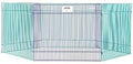 MidWest Homes for Pets Small Animal Pet Playpen/Exercise Pen, Blue and Green,1 Count (Pack of 1), Small Animal Playpen.