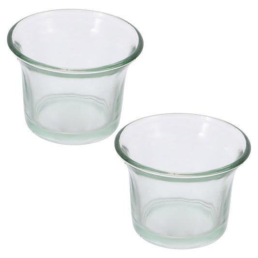 BESPORTBLE 2Pcs Glass Hummingbird Feeder Cups Replacement - Outdoor Hanging Bird Feeder Bowls for Garden Patio Balcony - Durable Glass Bird Accessories