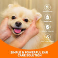 PUAINTA Dog Ear Cleaner, Natural Dog Ear Drops and Infection Treatment, Quantum Silver Dog Ear Cleaning Solution for Itching, Irritation & Wax Build-Up,1oz
