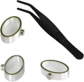 Jumping Spider Enclosure Accessories 3 Pcs Magnetic Feeding Bowl Set with Jumping Spider Feeding Tongs Removable Feeding