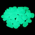 Shiny Stone 100pcs Glow in the Dark Fish Tank Aquarium Rocks, Aqua