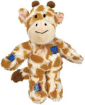 KONG Wild Knots Dog Toys 3 Pack – Bear, Giraffe & Tiger – Durable Plush Toys with Internal Knotted Rope & Squeaker – Sof