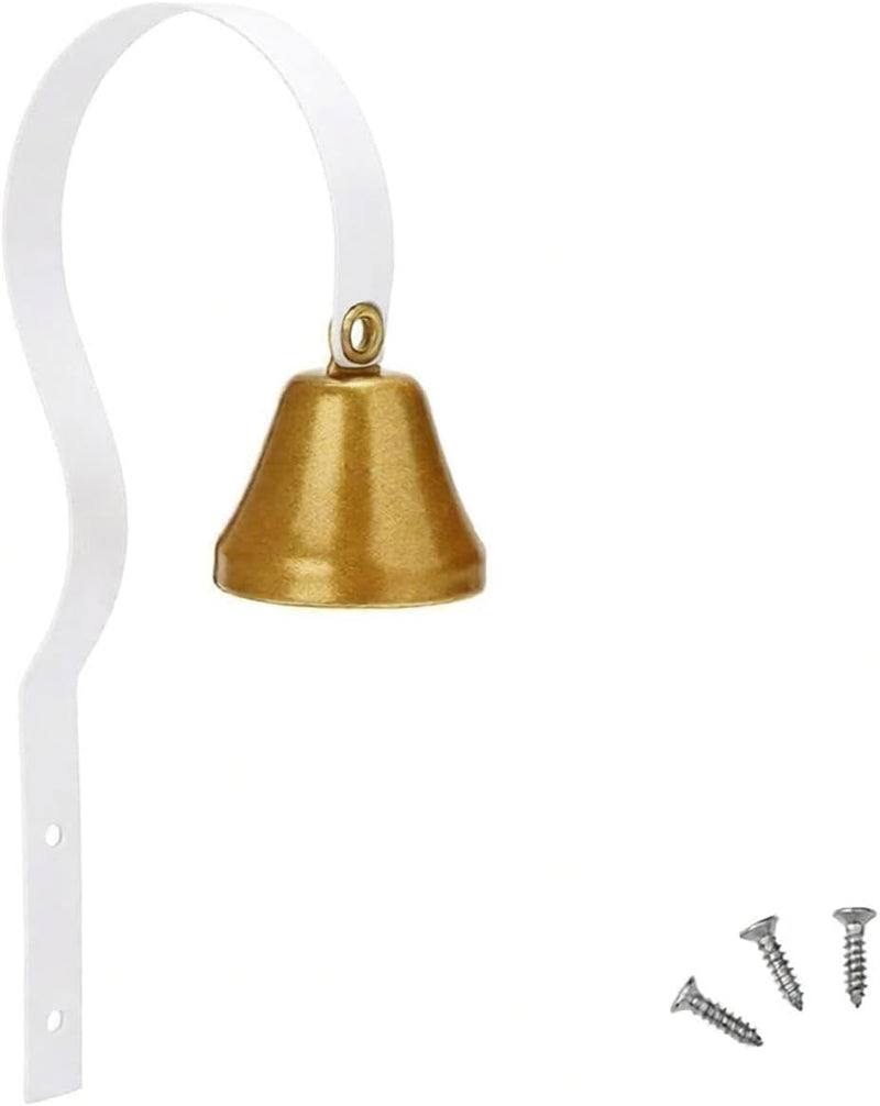 GoGo Bell Dog Doorbell for Housebreaking/Housetraining Door Bell/Potty Training Your Poochie to Let You Know When they Need to Tinkle (White, Qty 1)