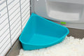 Lixit Corner Litter Pan for Ferrets, Rabbits, Rats, Guinea Pigs and Other Small Animals. (Blue Pack of 1)